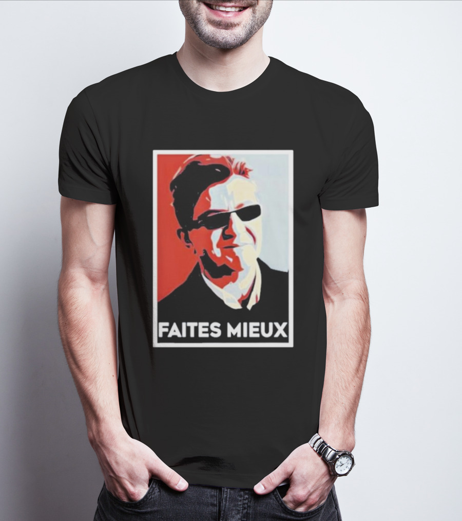 Faites Mieux Red And Black Pop T-Shirt