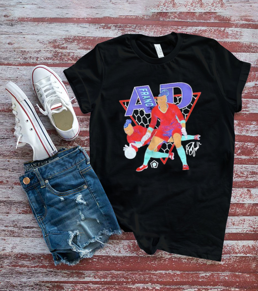 AD Franch Goalkeeper Caricature Signature Soccer T-Shirt