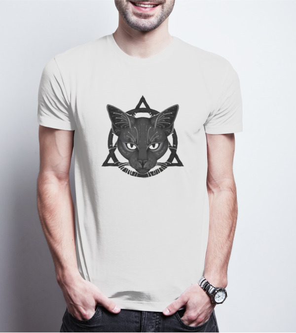 Therian Theta Delta Feline Symbol With Cat T-Shirt