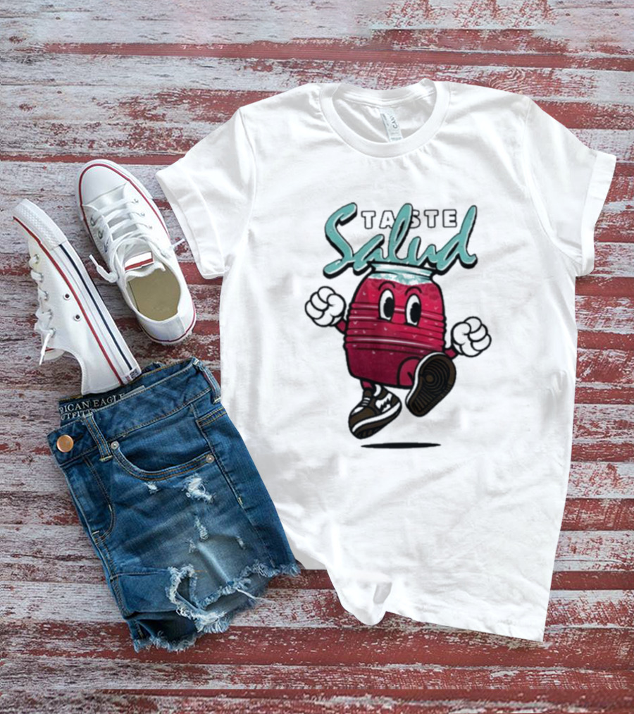 Taste Salud Hydration Immunity Energetic Cartoon Character T-Shirt