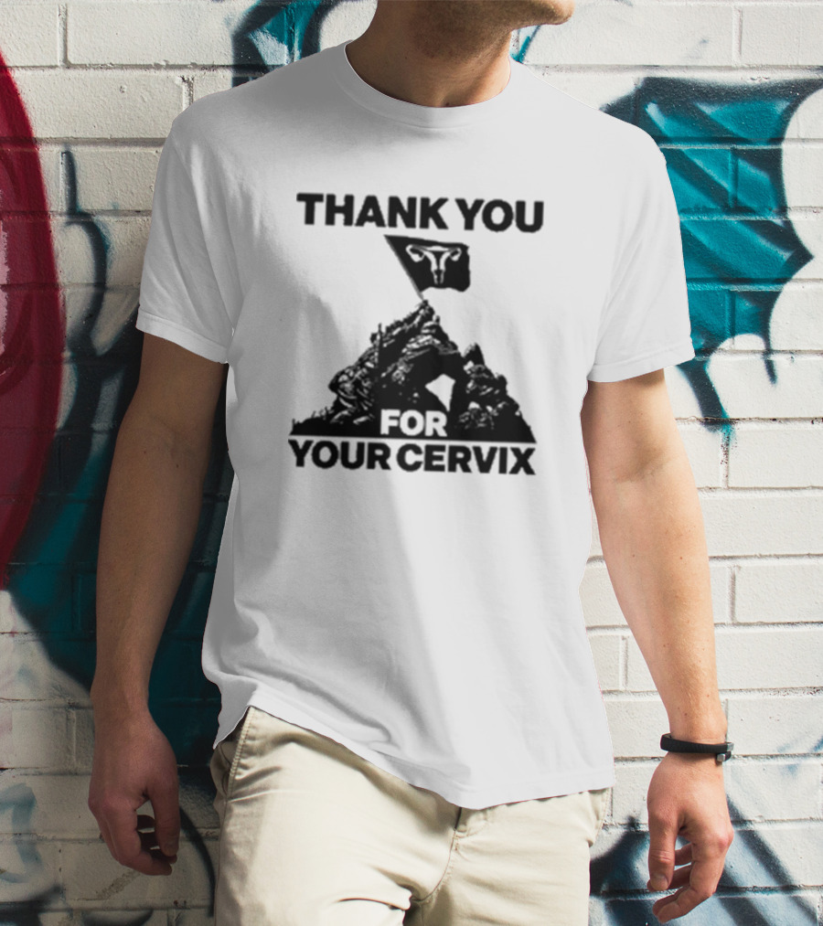 Thank You For Your Cervix Iconic Flag T-Shirt