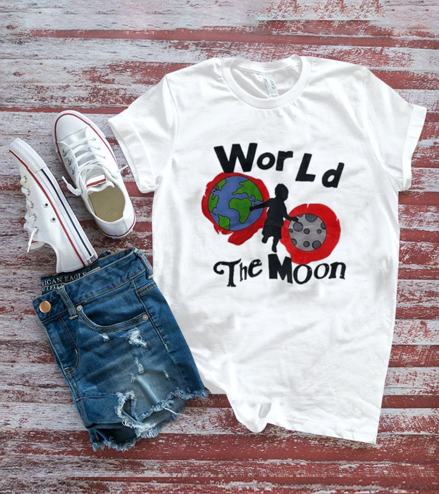 World The Moon Child Earth And Moon T-Shirt