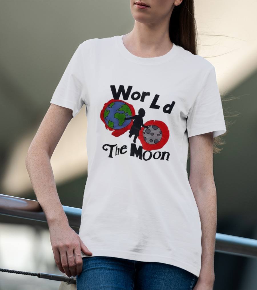 World The Moon Child Earth And Moon T-Shirt