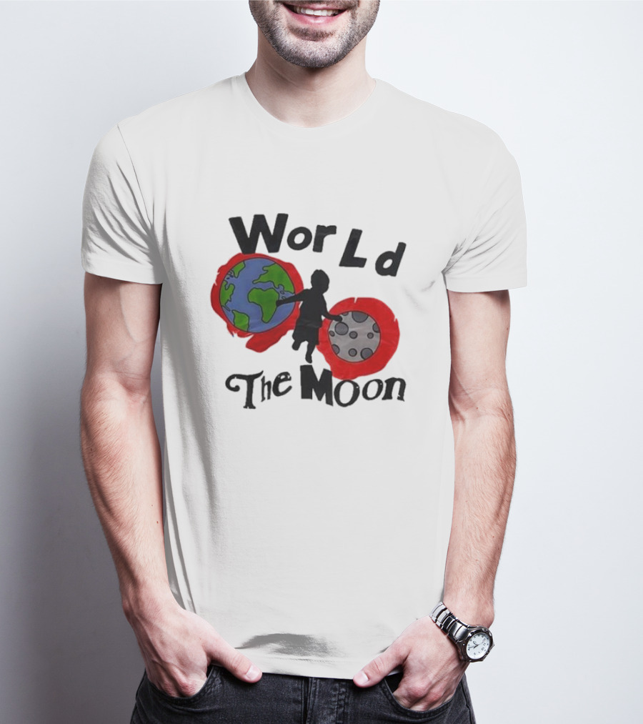 World The Moon Child Earth And Moon T-Shirt