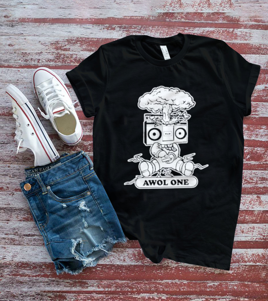Awol One Exploding Boombox Head T-Shirt