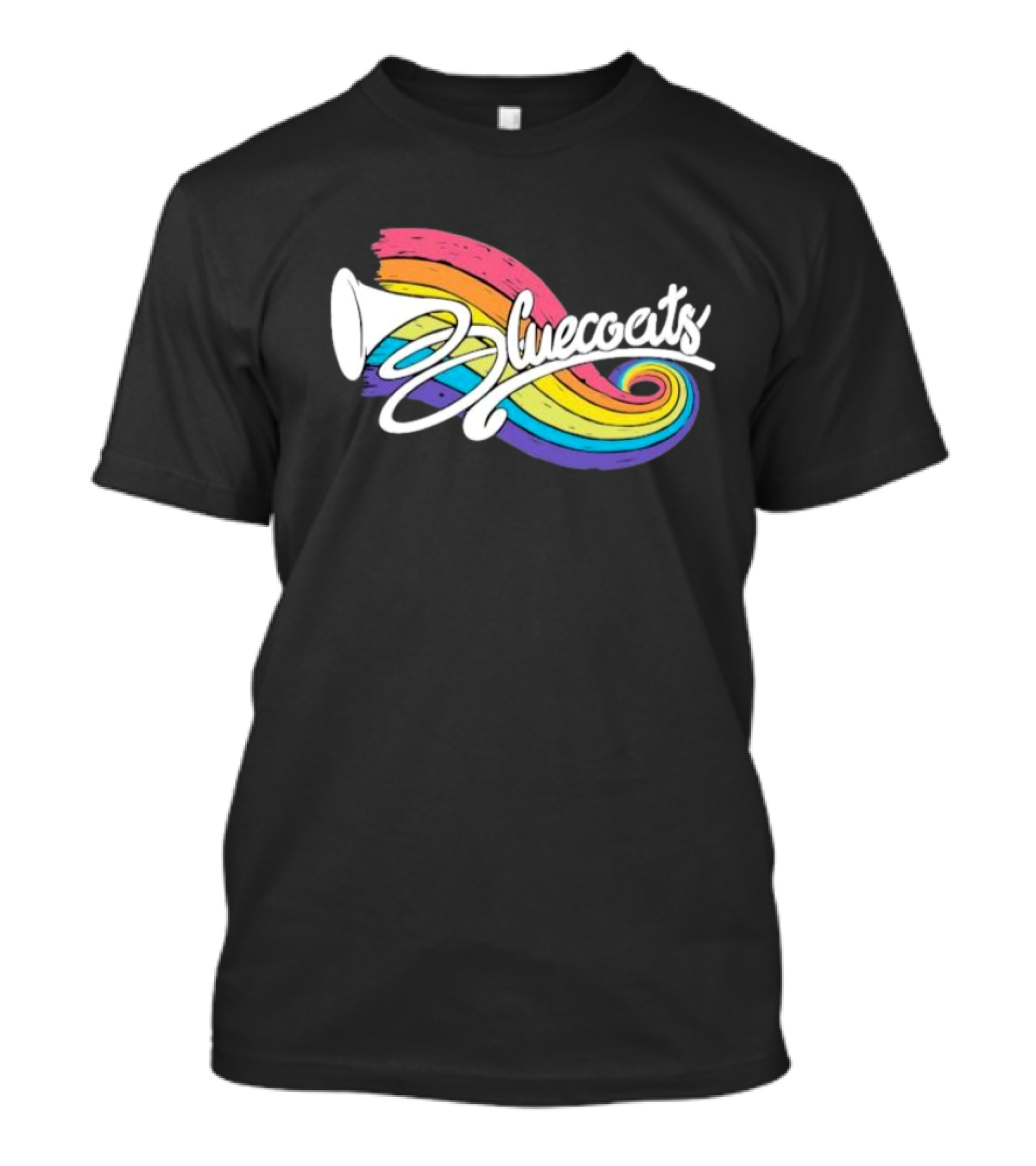 Bluecoats Horn With Rainbow Swirl T-Shirt
