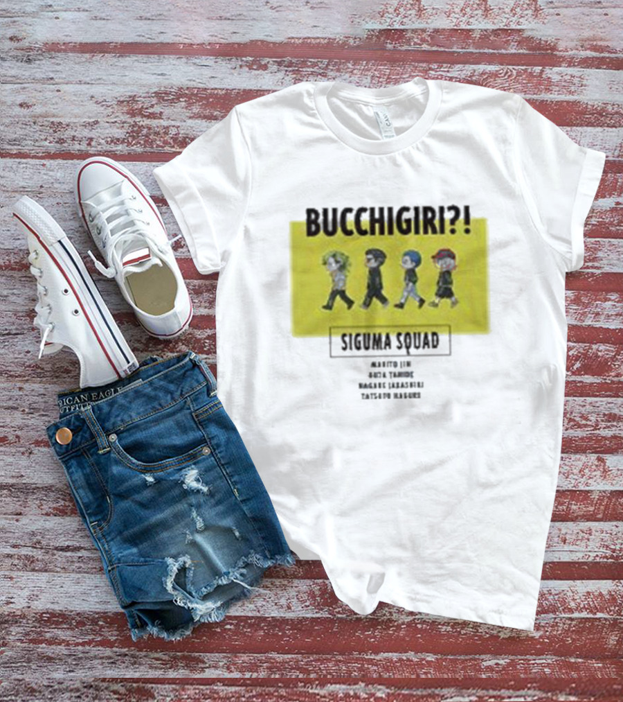 Bucchigiri Siguma Squad Anime Walk Chibitoko Series T-Shirt