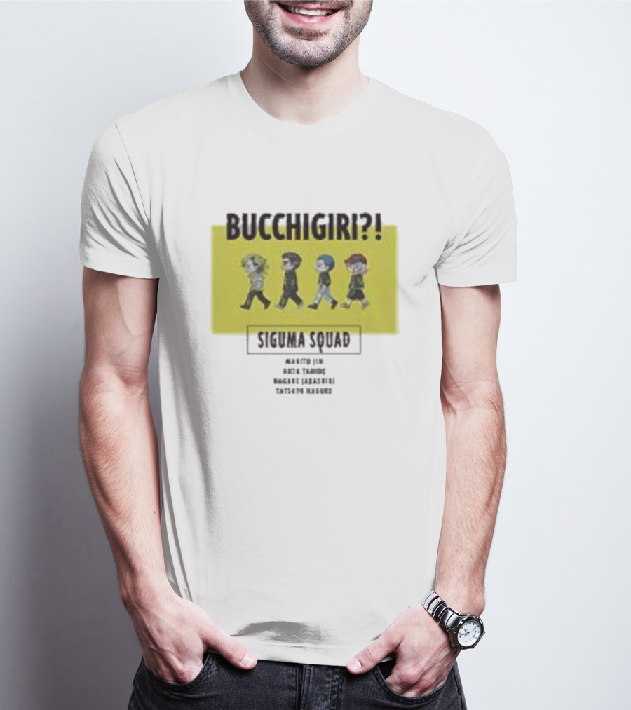 Bucchigiri Siguma Squad Anime Walk Chibitoko Series T-Shirt