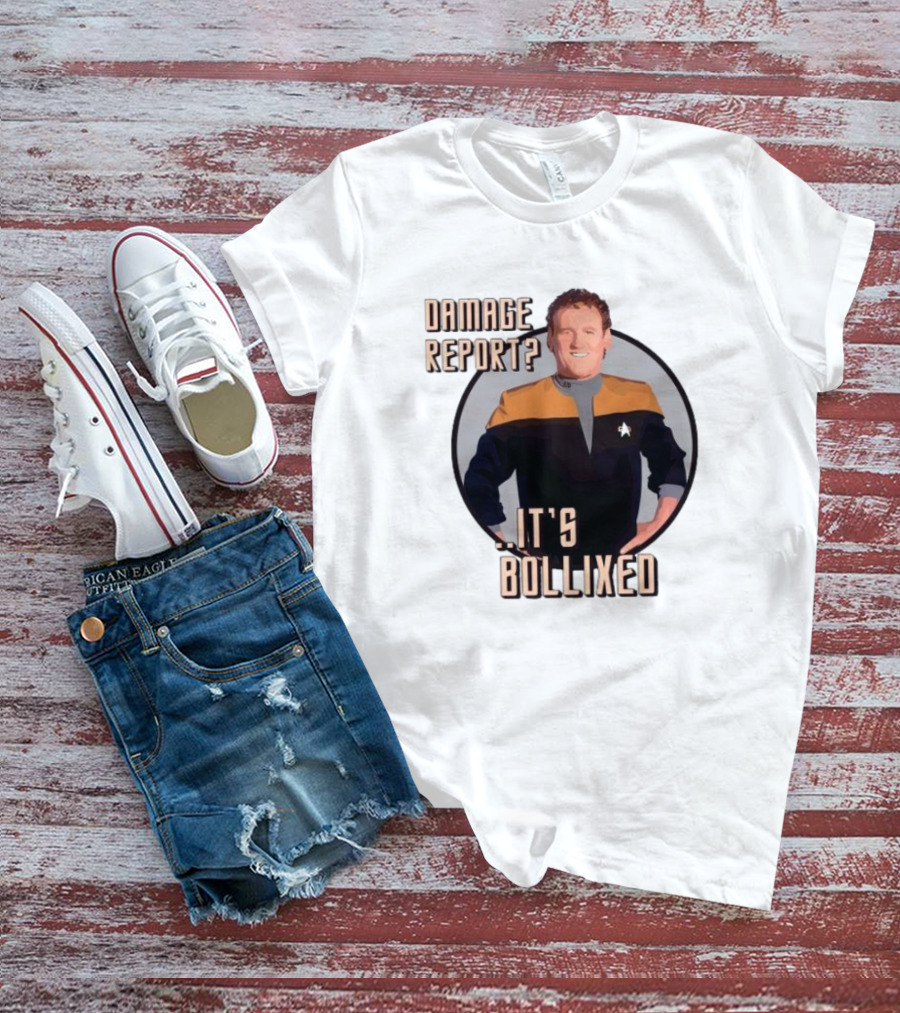 Damage Report It’s Bollixed Star Trek Inspired Character With Uniform T-Shirt