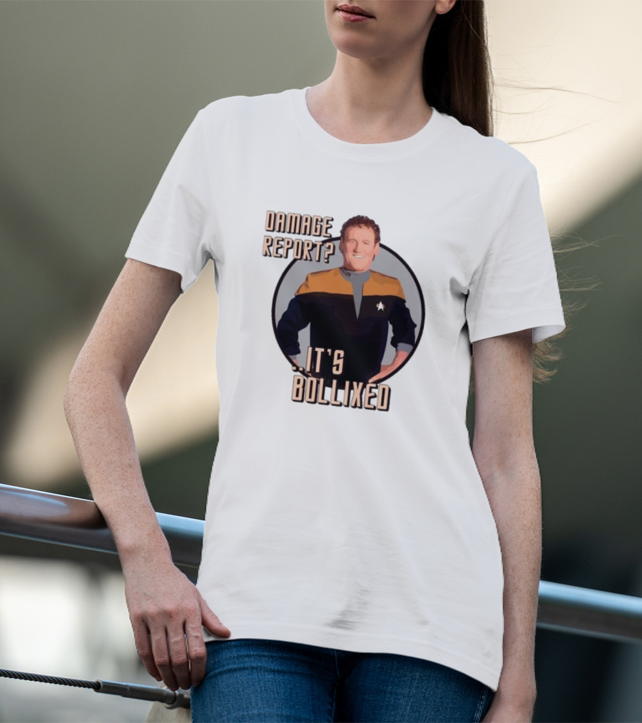 Damage Report It’s Bollixed Star Trek Inspired Character With Uniform T-Shirt