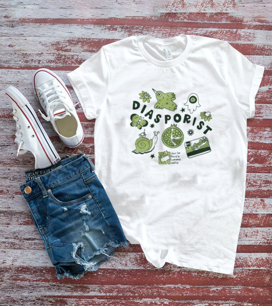 Diasporist Iconic Nature And Text Elements T-Shirt