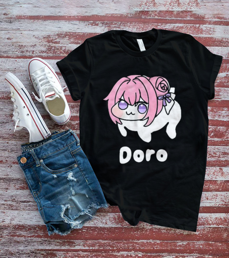 Doro Nikke Anime Pink Hair Character T-Shirt