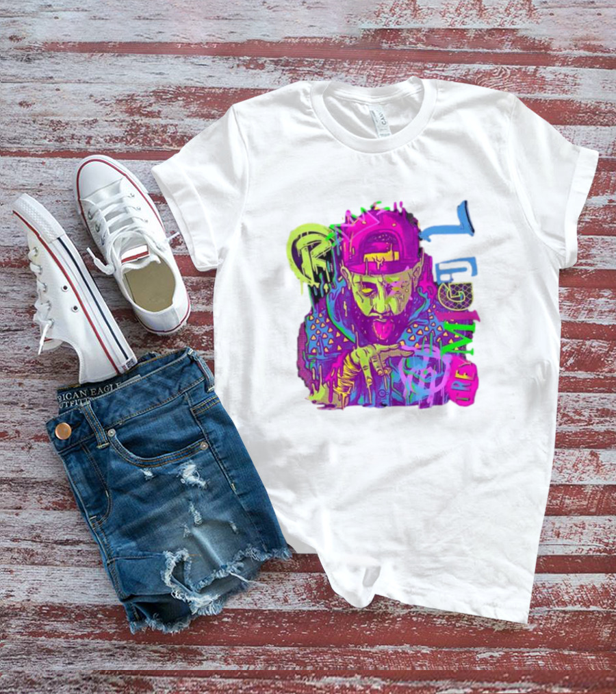 Trey Miguel Neon Drip Purple Paint T-Shirt