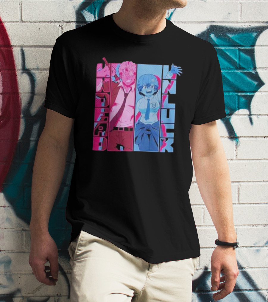 Undead Unluck Andy Fuuko Manga Panel T-Shirt
