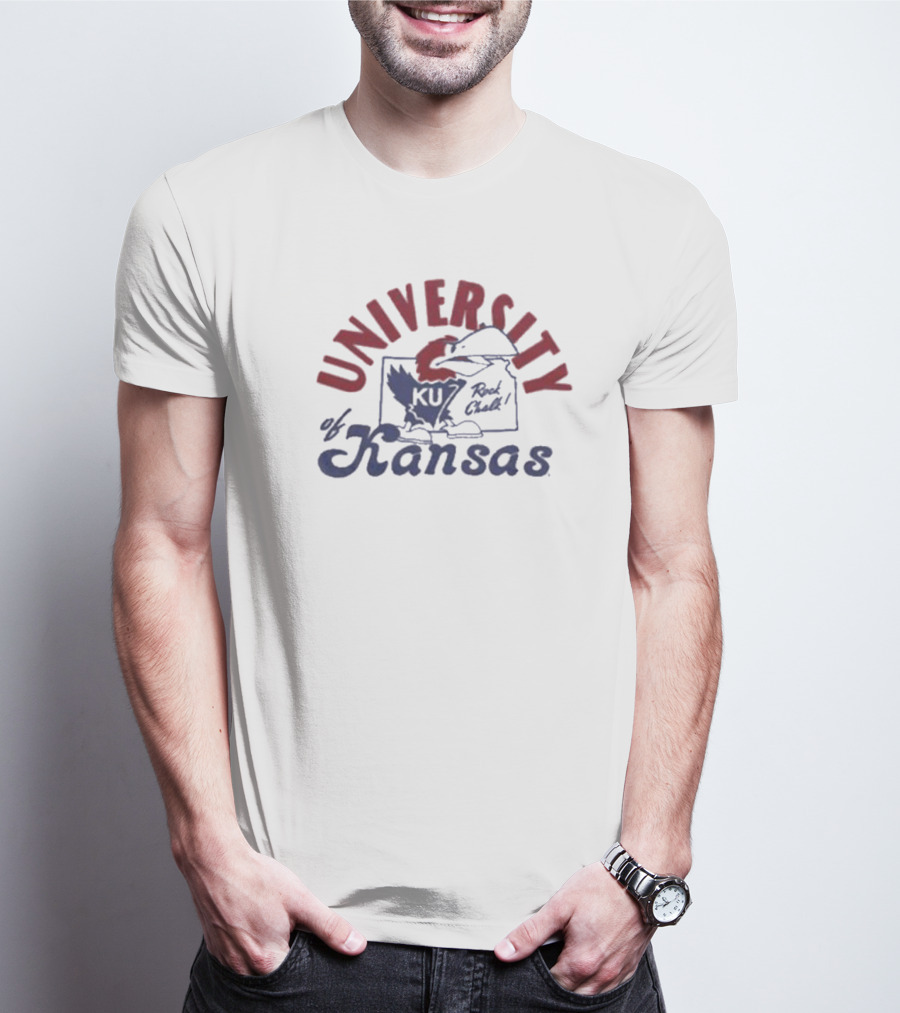 University Of Kansas Red Chalk KU T-Shirt
