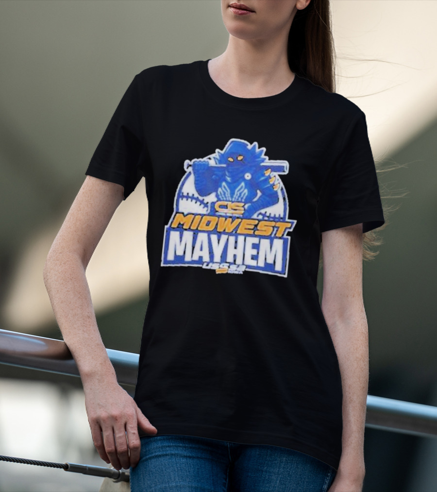 CS Midwest Mayhem USSSA Iowa Baseball T-Shirt