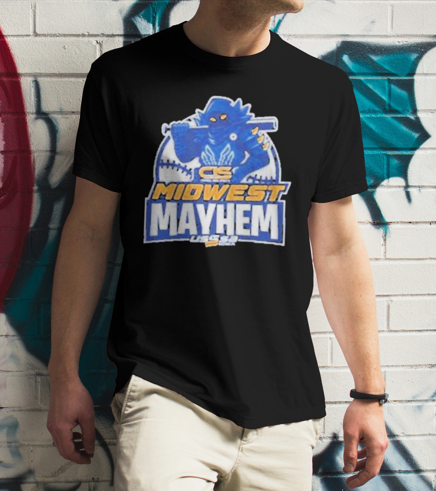 CS Midwest Mayhem USSSA Iowa Baseball T-Shirt