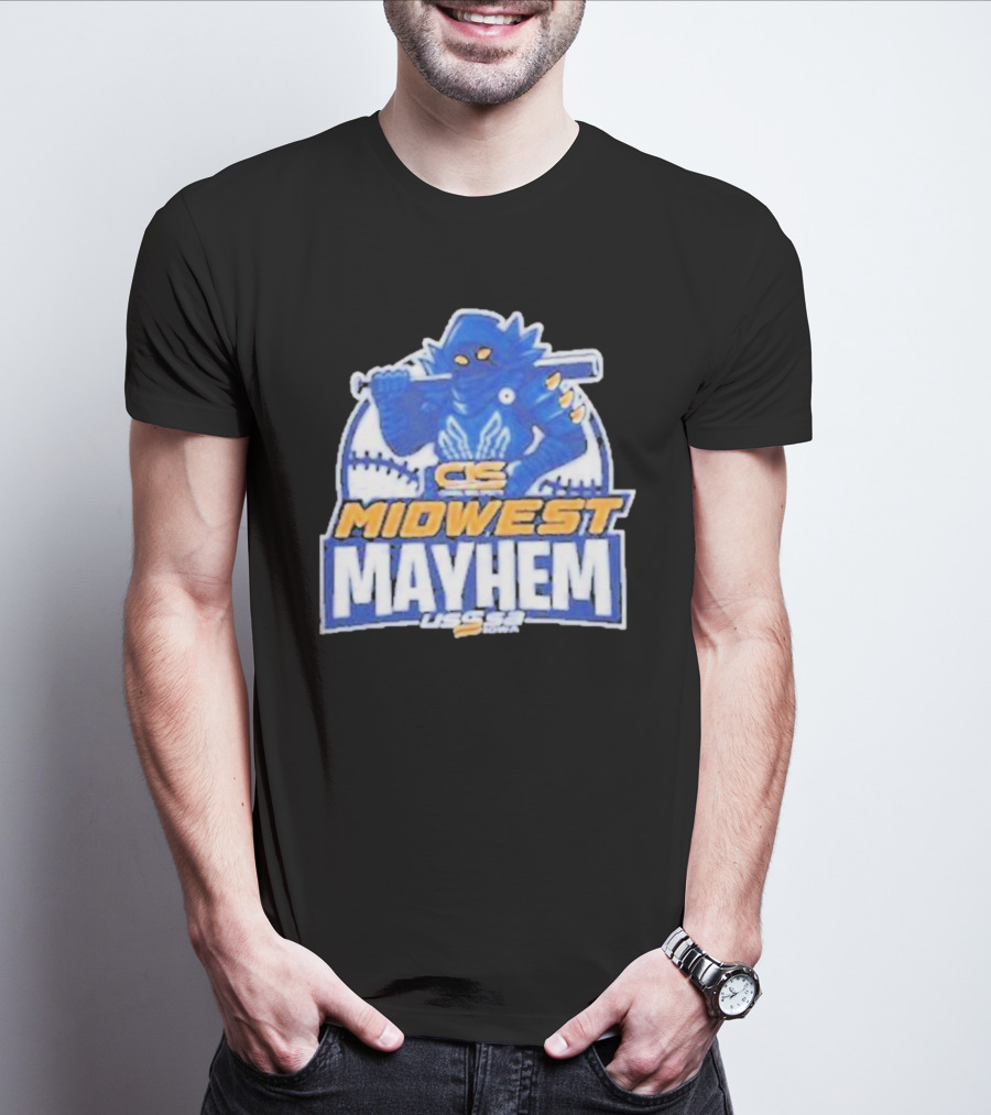 CS Midwest Mayhem USSSA Iowa Baseball T-Shirt
