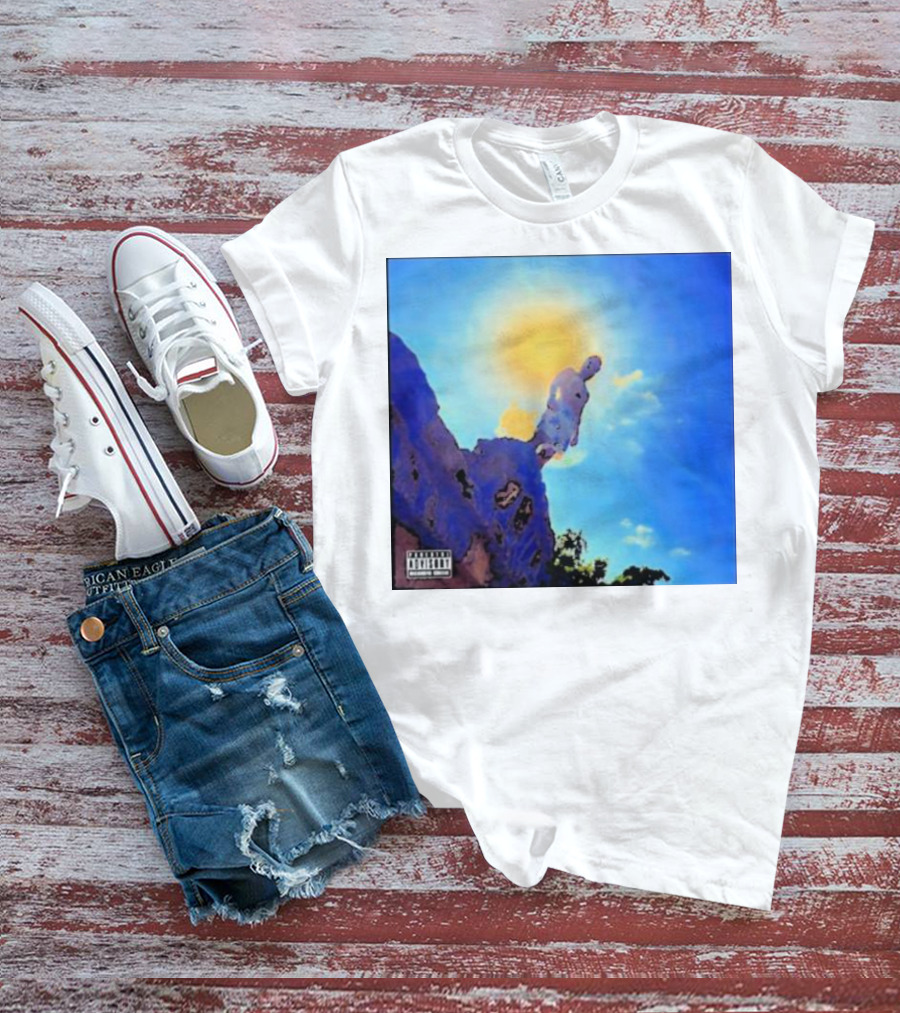 Wagmi Music Images Figure On Cliff With Sun And Clouds Cover T-Shirt