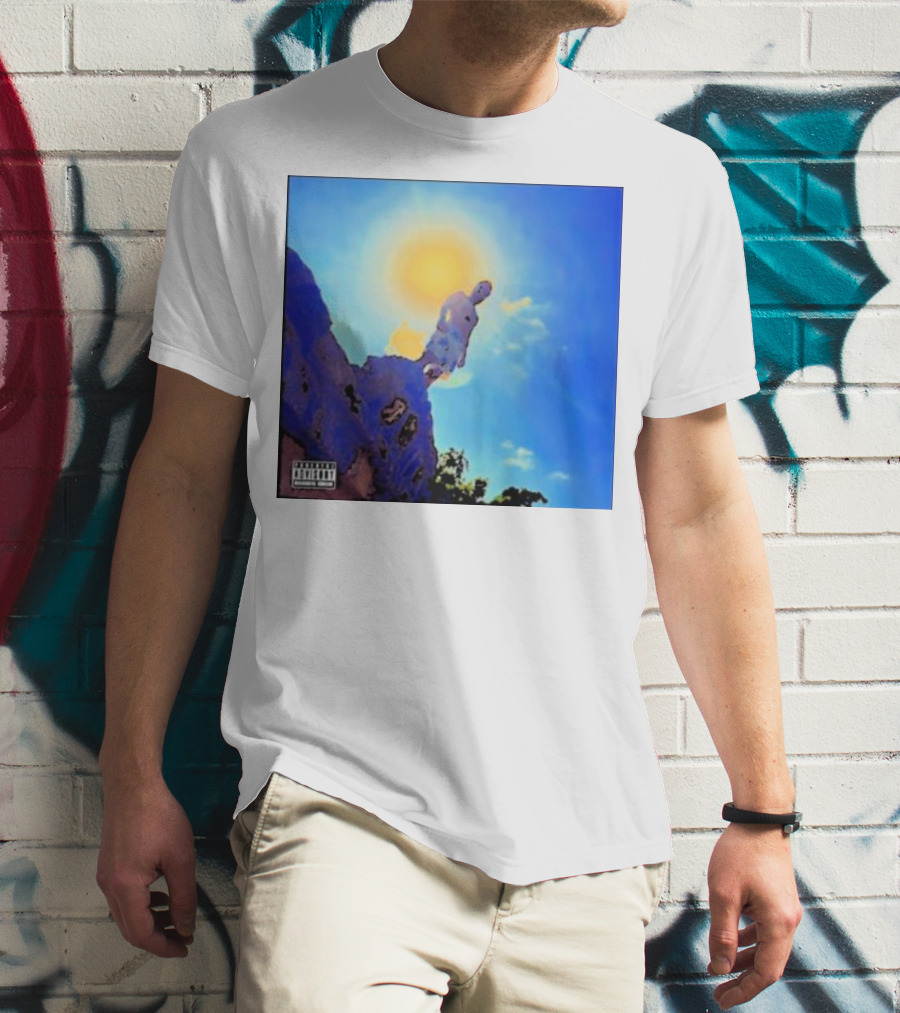 Wagmi Music Images Figure On Cliff With Sun And Clouds Cover T-Shirt