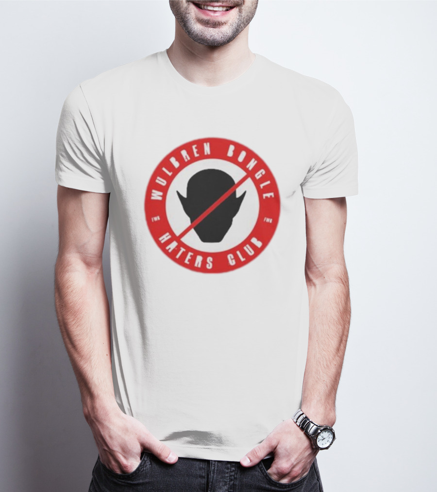 Wulbren Bongle Haters Club FWB Logo Red Circle T-Shirt