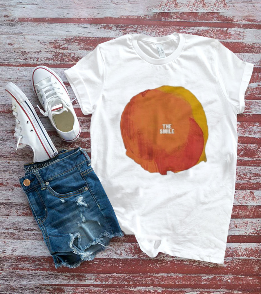 The Smile Sun Paint Texture Art Circle T-Shirt