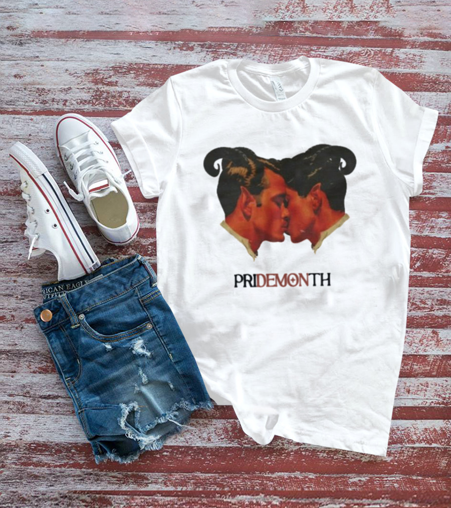 Vintage Fantasy Pride Month Pride Month Demon Lovers T-Shirt