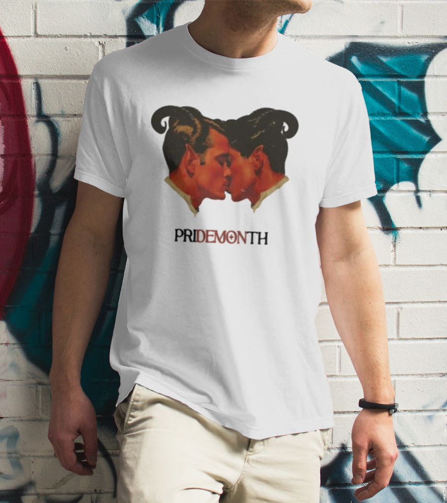 Vintage Fantasy Pride Month Pride Month Demon Lovers T-Shirt
