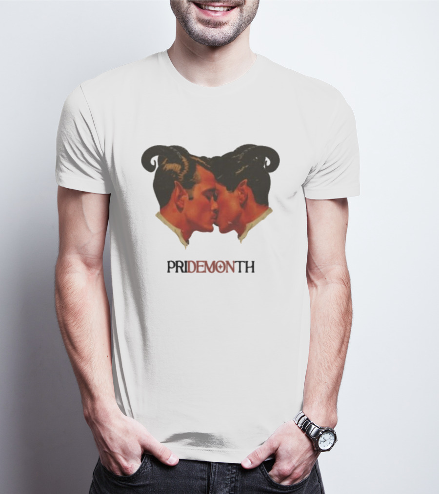 Vintage Fantasy Pride Month Pride Month Demon Lovers T-Shirt
