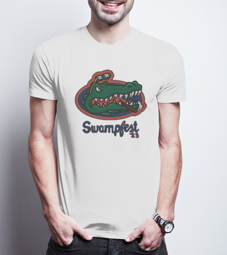 Adam22 Swampfest 23 Gator Smoking Cigar T-Shirt
