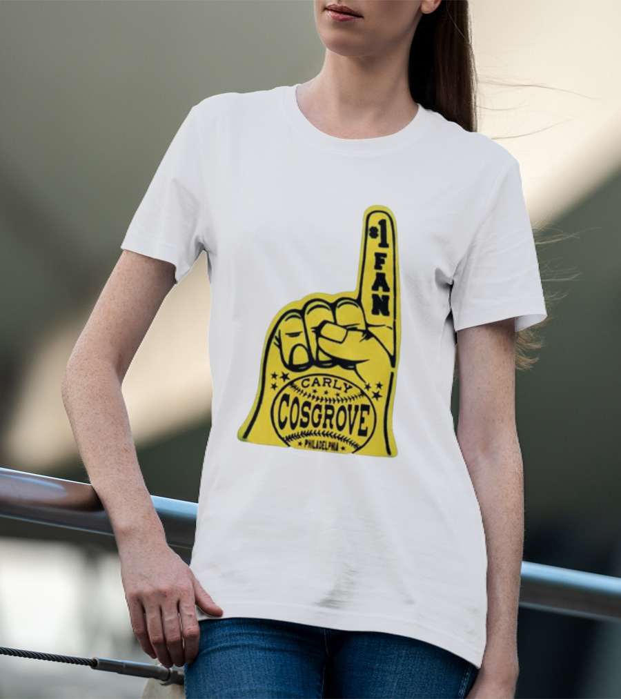 Carly Cosgrove Philadelphia Number One Fan Foam Finger T-Shirt