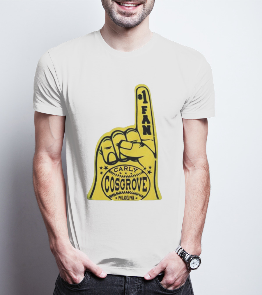 Carly Cosgrove Philadelphia Number One Fan Foam Finger T-Shirt