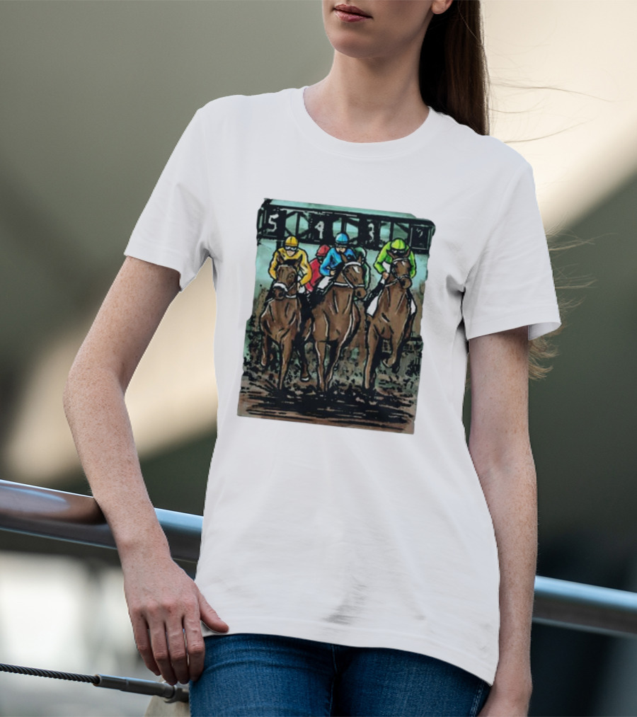 U Horse Races Waitlist Action 54321 T-Shirt
