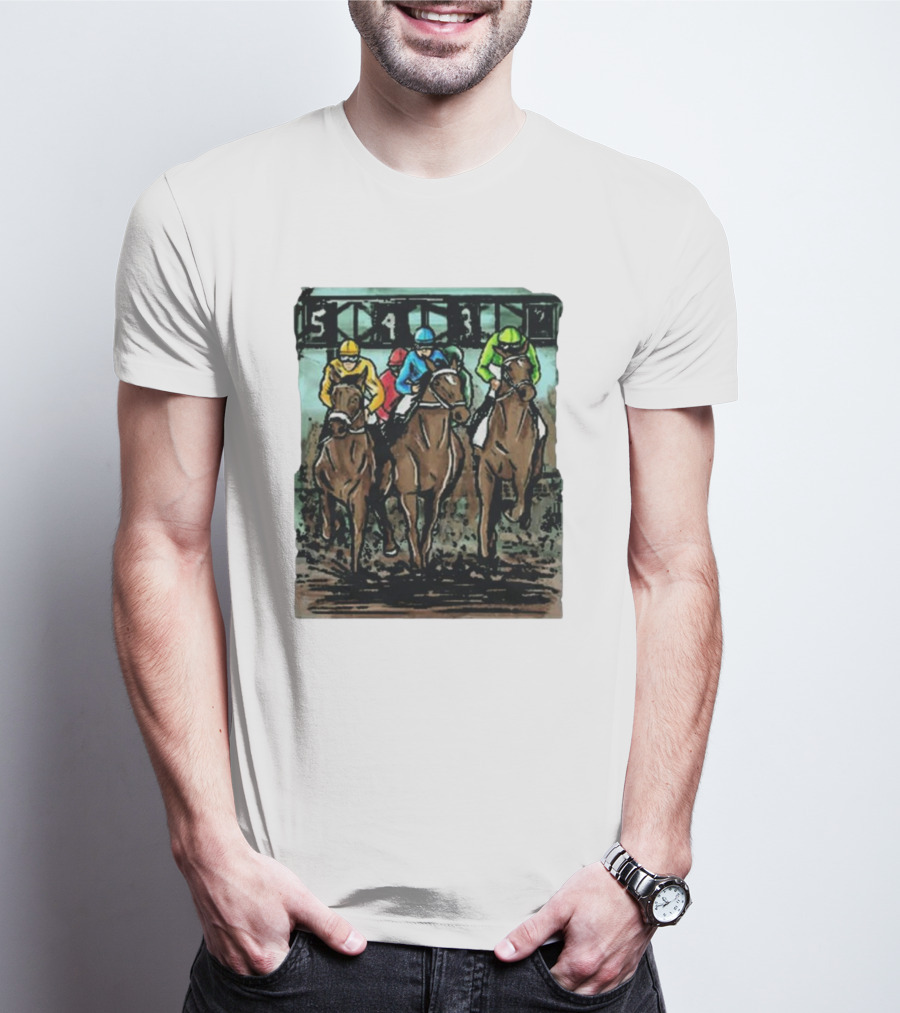 U Horse Races Waitlist Action 54321 T-Shirt