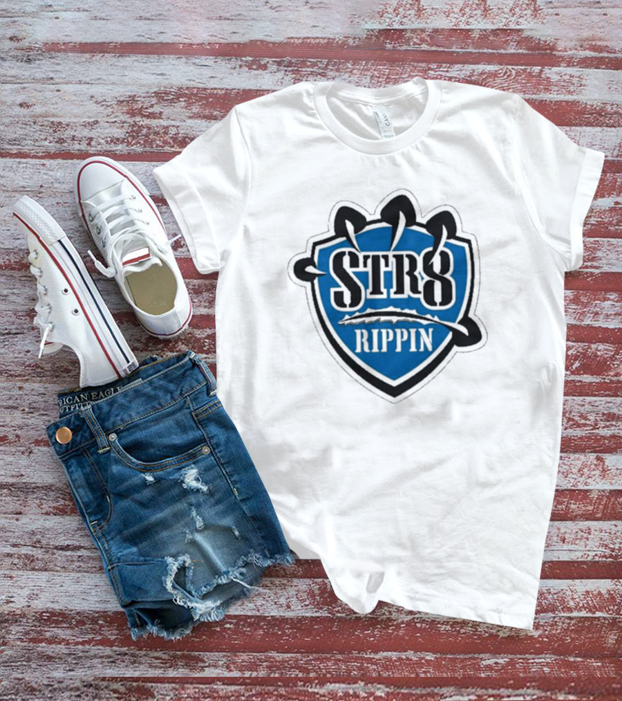 Jake Lucky STR8 Rippin Gaming Esports Team Badge T-Shirt