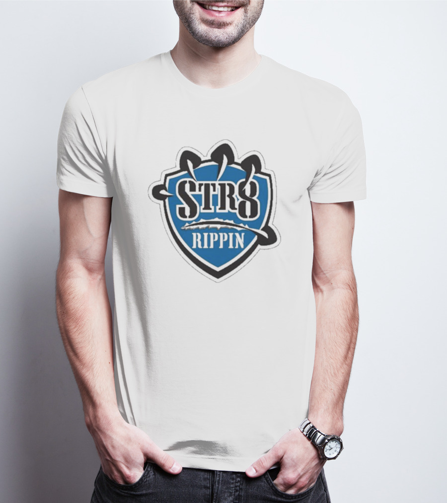 Jake Lucky STR8 Rippin Gaming Esports Team Badge T-Shirt