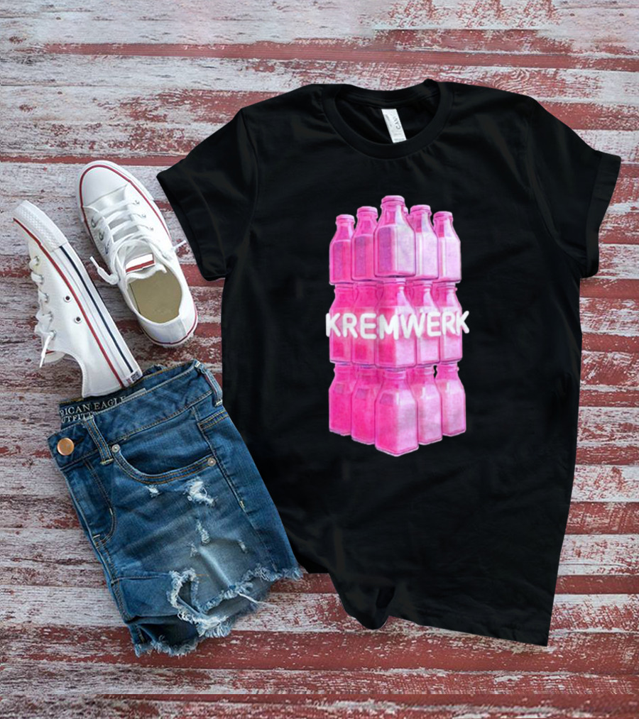 Kremwerk Seattle Wa Pink Cream Bottles Factory T-Shirt