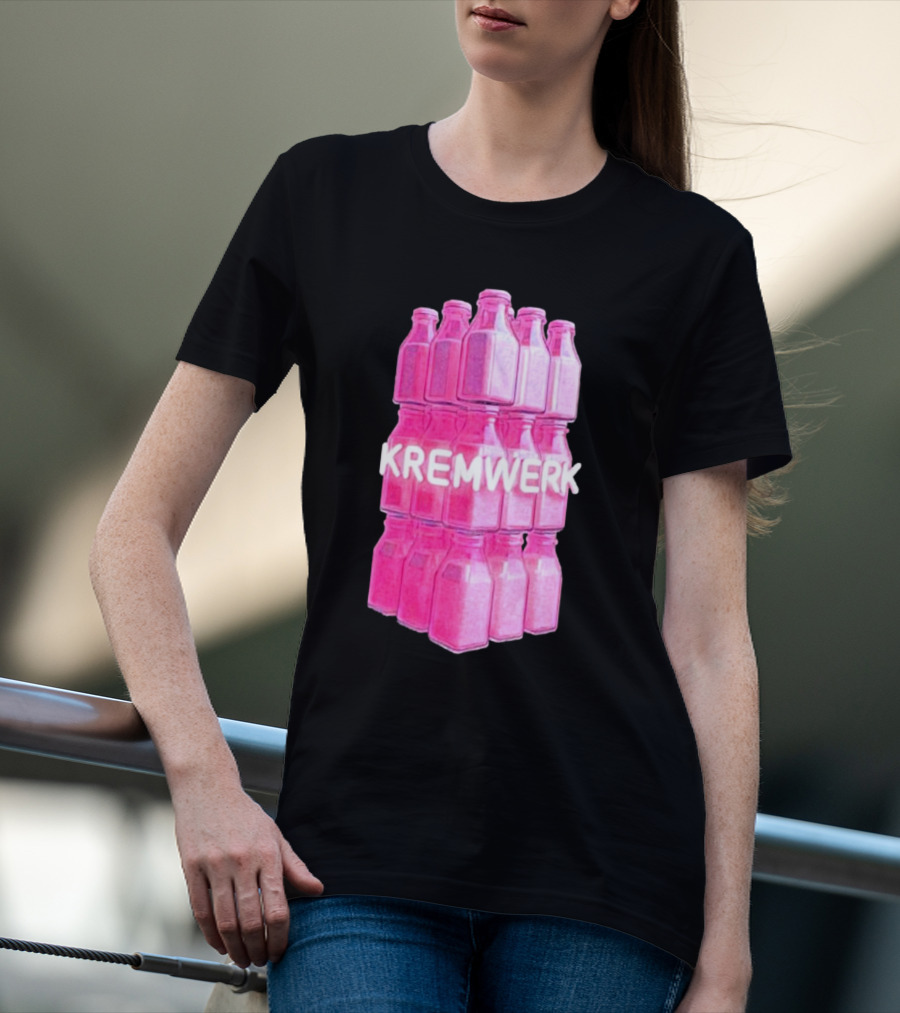 Kremwerk Seattle Wa Pink Cream Bottles Factory T-Shirt