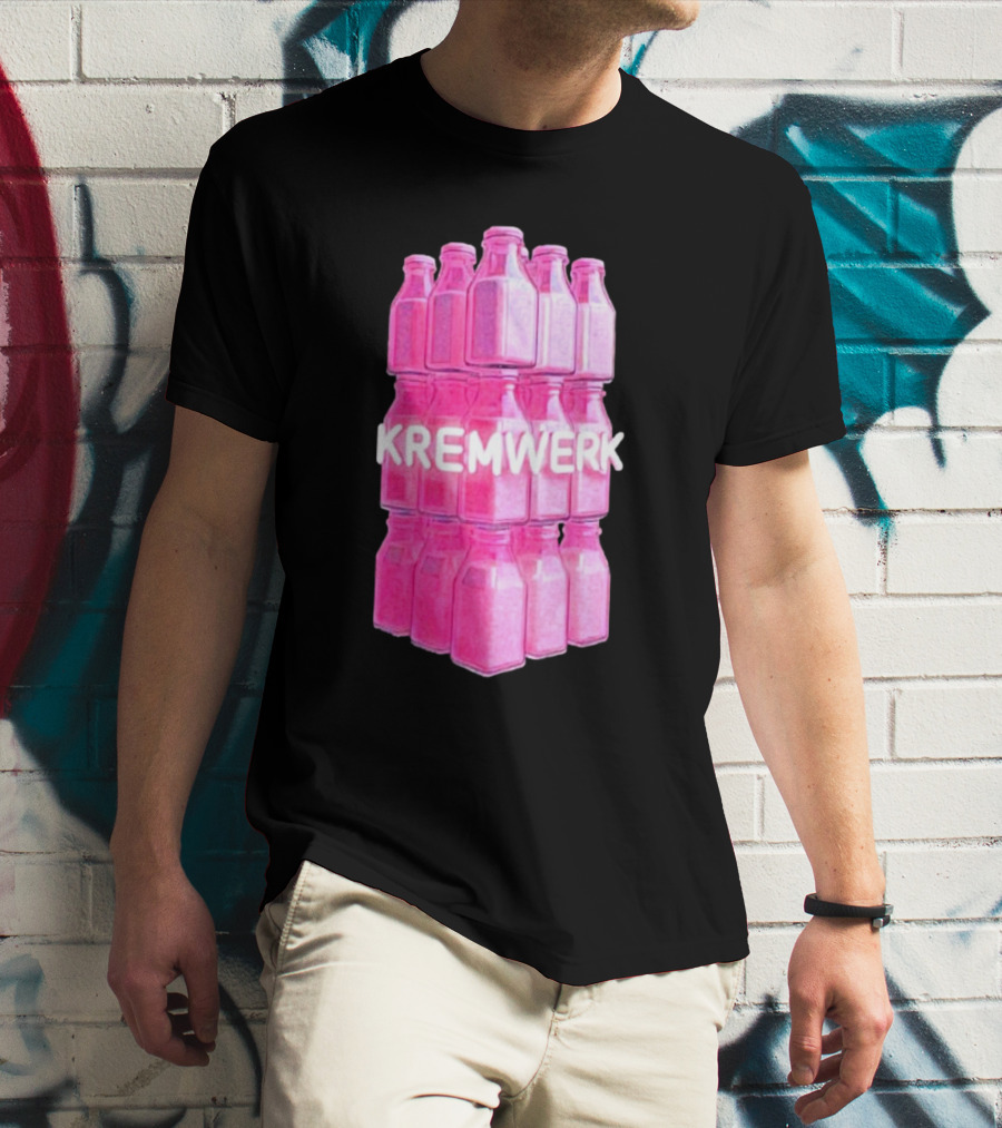 Kremwerk Seattle Wa Pink Cream Bottles Factory T-Shirt