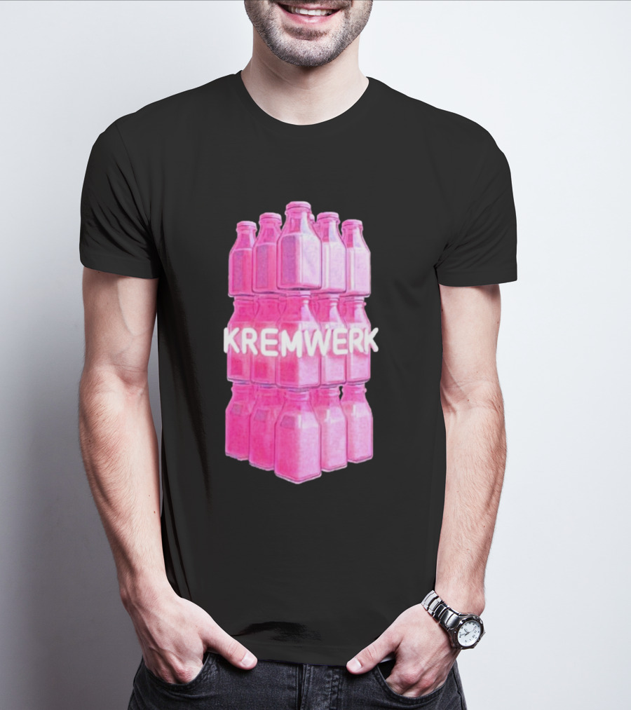 Kremwerk Seattle Wa Pink Cream Bottles Factory T-Shirt