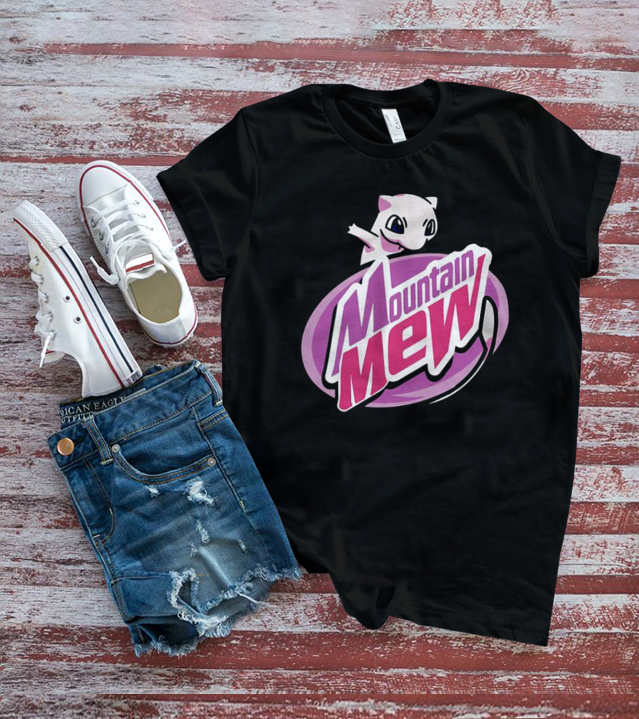 Mountain Mew Pokemon Go Mewtwo Parody Mountain Dew T-Shirt
