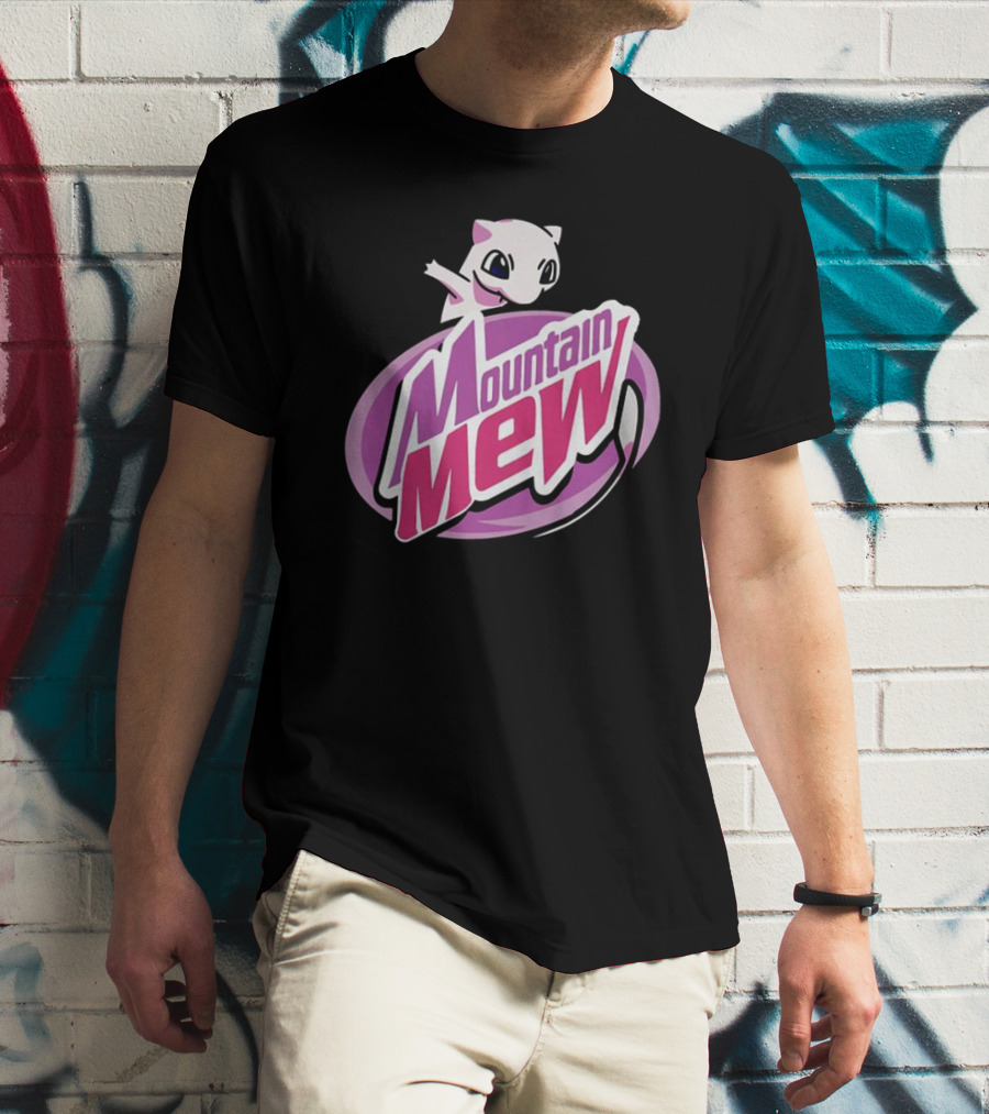 Mountain Mew Pokemon Go Mewtwo Parody Mountain Dew T-Shirt