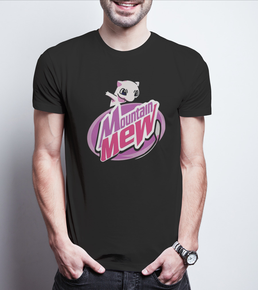 Mountain Mew Pokemon Go Mewtwo Parody Mountain Dew T-Shirt