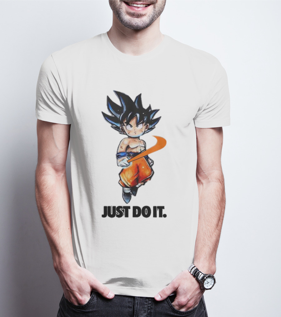 Son Goku Just Do It Dragon Ball Crossover T-Shirt