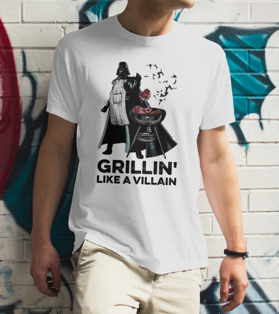 Star Wars Grillin' Like A Villain Darth Vader BBQ Scene T-Shirt