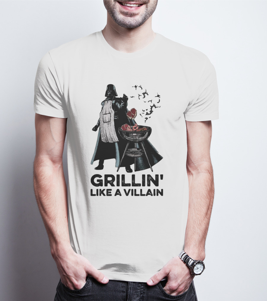 Star Wars Grillin' Like A Villain Darth Vader BBQ Scene T-Shirt