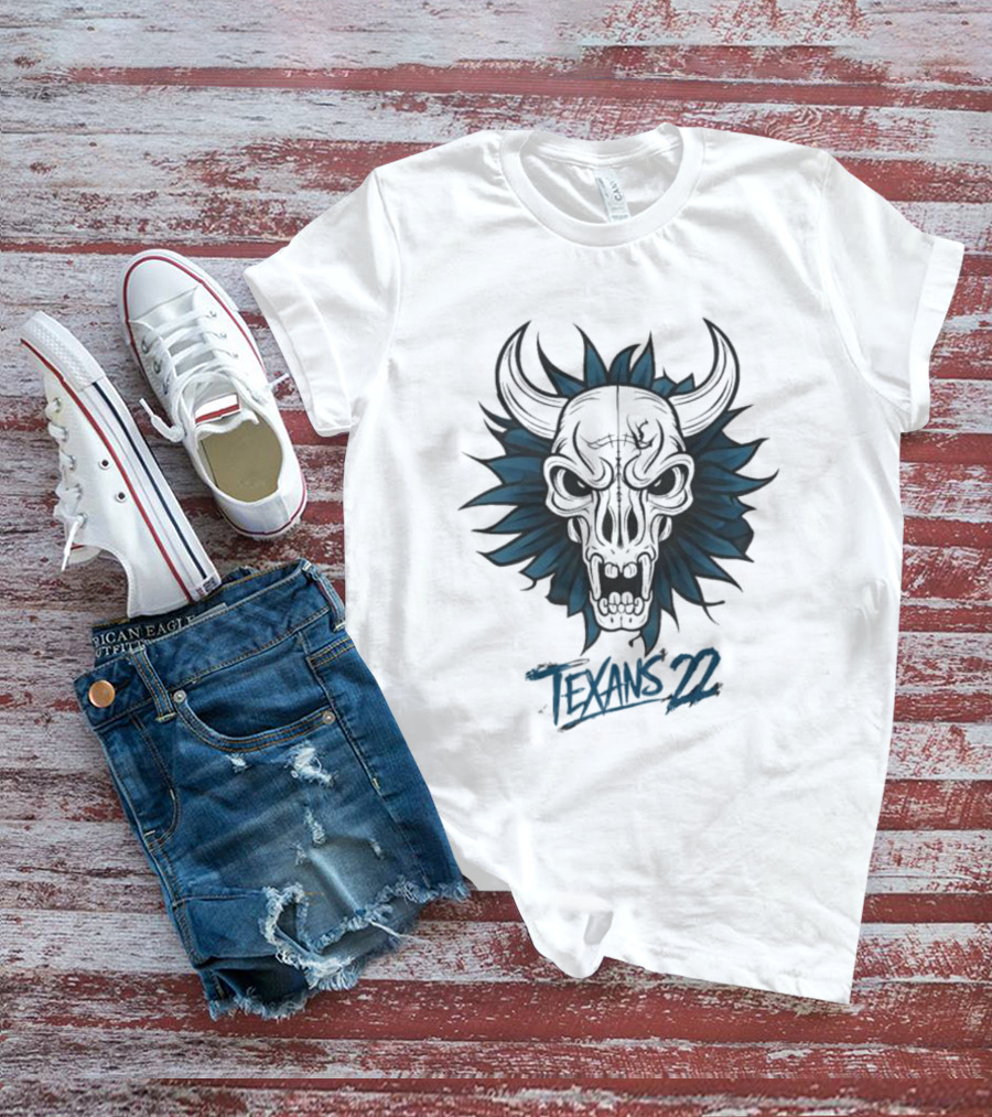 Texans Bull Skull 22 T-Shirt