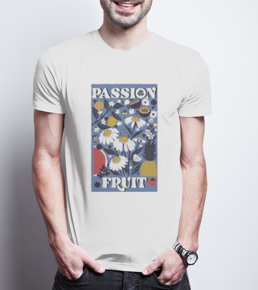 PASSION FRUIT Floral Charm With Passion Fruit And Pineapple T-Shirt
