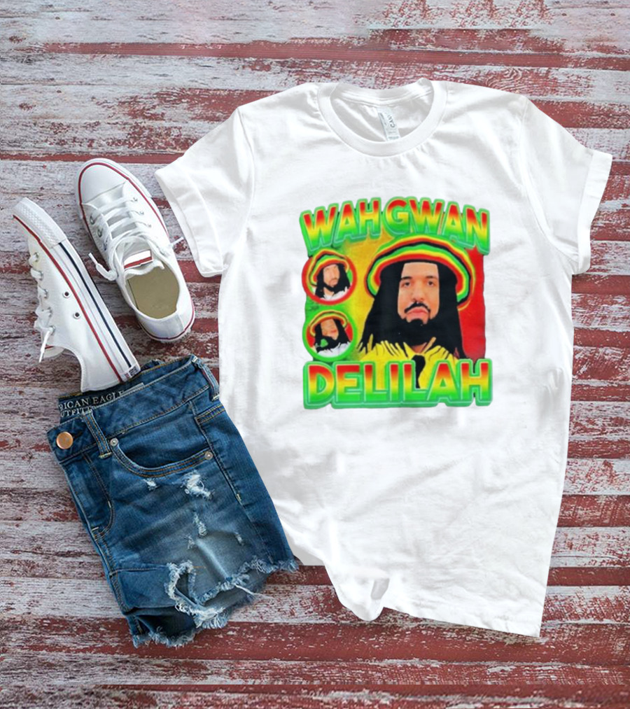 Wah Gwan Delilah Rasta Colors Drake T-Shirt