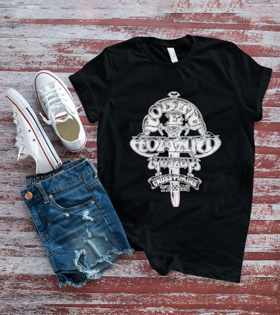Robert E. Howard Museum Sword Emblem Cross Plains Texas T-Shirt